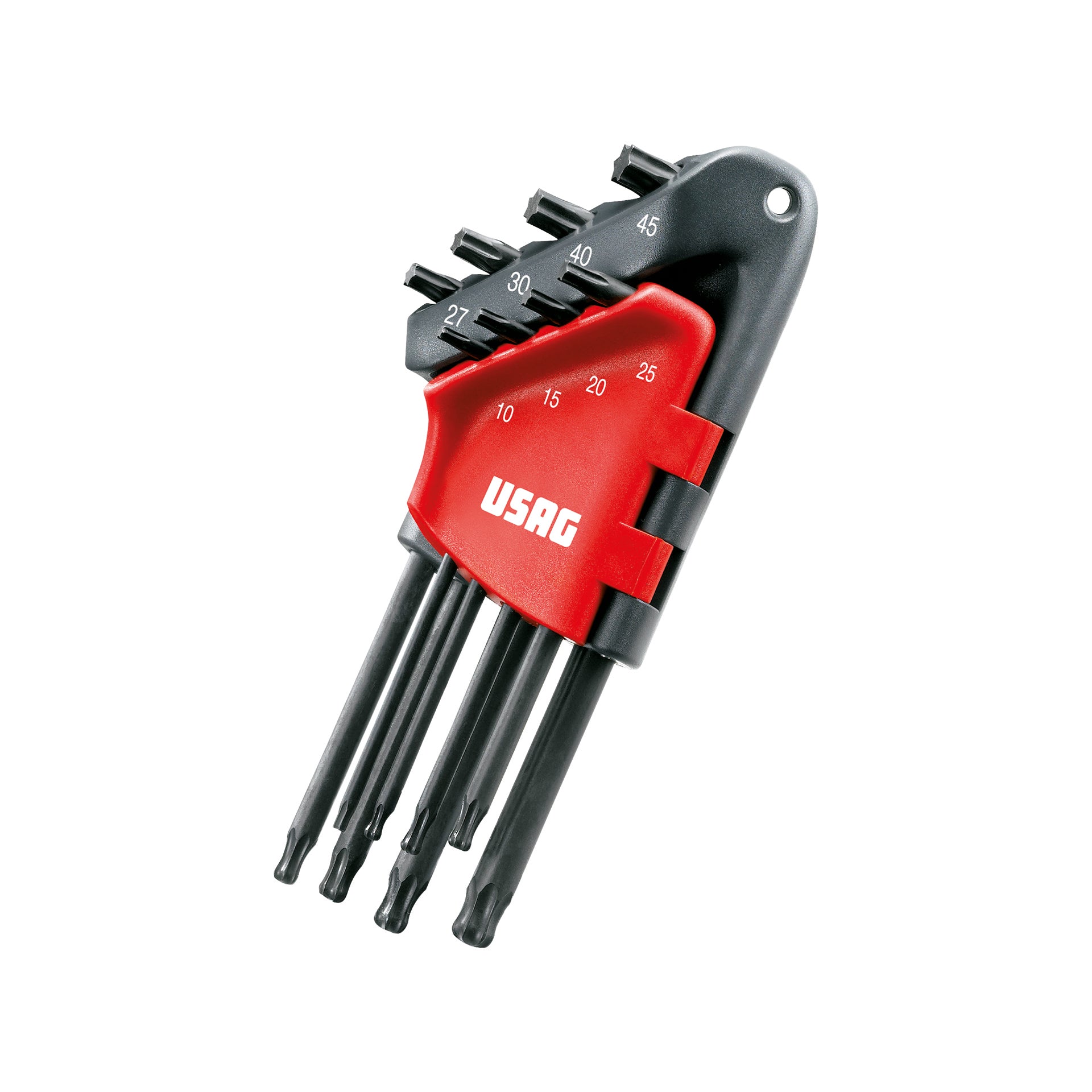 280 LTSTX/S8 - Jeu de 8 clés mâles longues à tête sphérique Torx® - Usag - U02800078 280 LTSTX/S8 - Jeu de 8 clés mâles longues à tête sphérique Torx® - Usag - U02800078